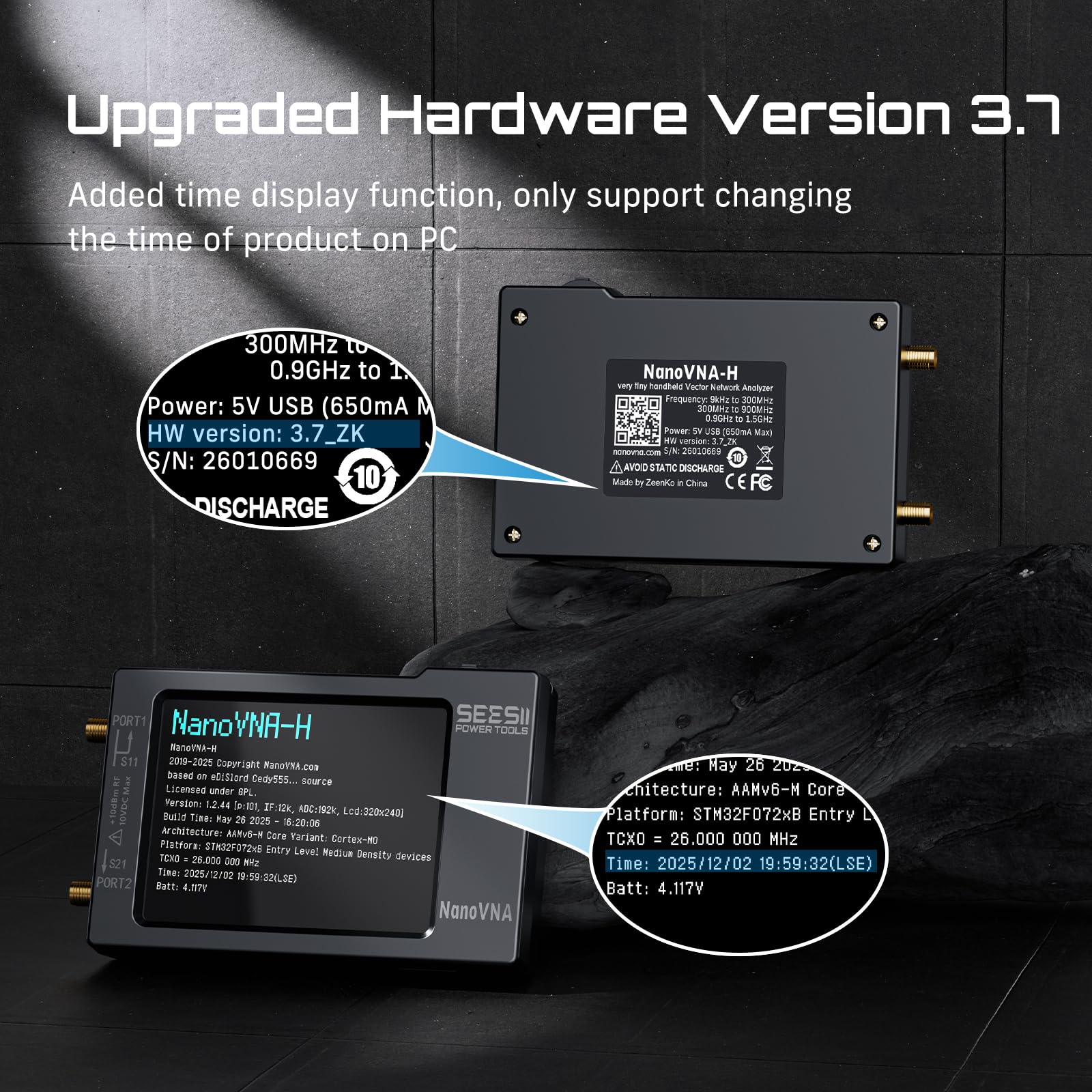 Nanovna-h アンテナベクトルアナライザー1.5Ghz（アップグレード版） Amazon.co.jp: SeeSii NanoVNA-H Vector Network Analyzer